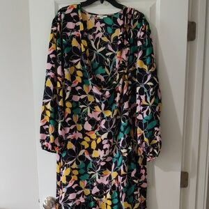 Floral Multicolor Long Sleeve Dress